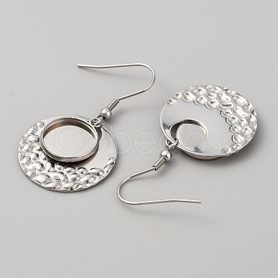 304 Stainless Steel Geometric Dangle Earring Settings FIND-WH0032-74P-02-1