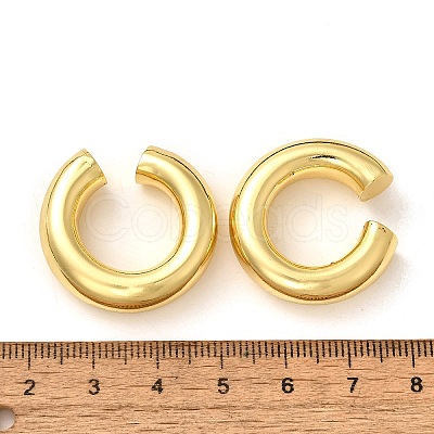 Rack Plating Brass Round Cuff Earrings EJEW-R150-16G-1