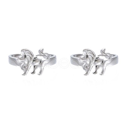 Non-Tarnish 304 Stainless Steel Open Cuff Ring RJEW-S405-156P-A-1
