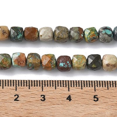 Natural Turquoise Beads Strands G-L651-D02-6x6mm-1