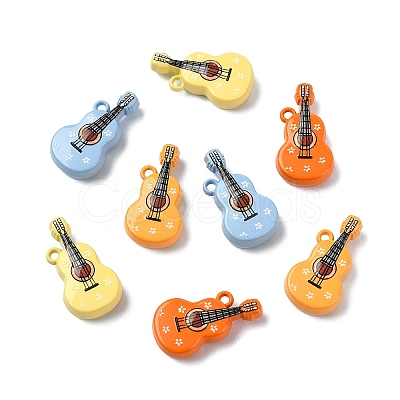 16Pcs 4 Colors Spray Painted Zinc Alloy Pendants FIND-CJ0005-51-1