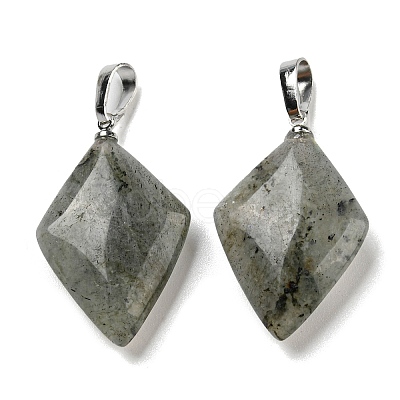 Natural Labradorite Pendants G-C066-03B-1
