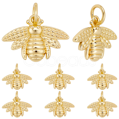 10Pcs Brass Pendants KK-BBC0024-98-1