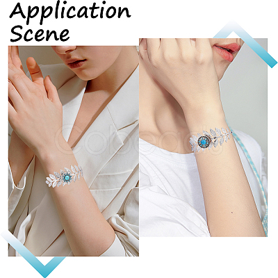 DIY Interchangeable Flower Bangle Making Kit DIY-SC0023-23-1
