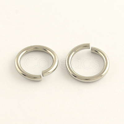 Tarnish Resistant 304 Stainless Steel Open Jump Rings STAS-R065-40-1