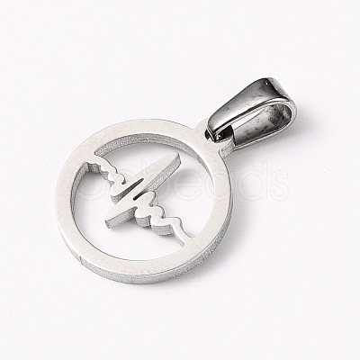 Non-Tarnish 304 Stainless Steel Pendants STAS-I127-064P-1