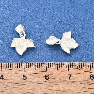 925 Sterling Silver Flower Charms STER-D302-08A-S-1