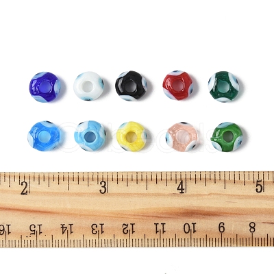30Pcs Handmade Evil Eye Lampwork Beads LAMP-FS0001-24-1