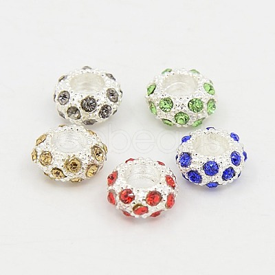 Alloy Rhinestone European Beads CPDL-H999-1