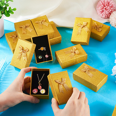 Cardboard Glitter Powder Jewelry Set Packaging Boxes LS-CON-TAC0008-08B-1