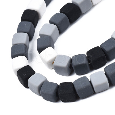 Handmade Polymer Clay Beads Strands CLAY-S092-76A-1