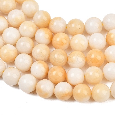 Dyed Natural White Jade Beads Strands GG-CBAD029-A01-10mm-1