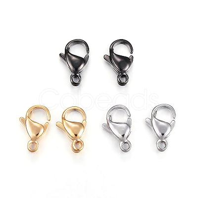 304 Stainless Steel Lobster Claw Clasps STAS-H353-F-02-1