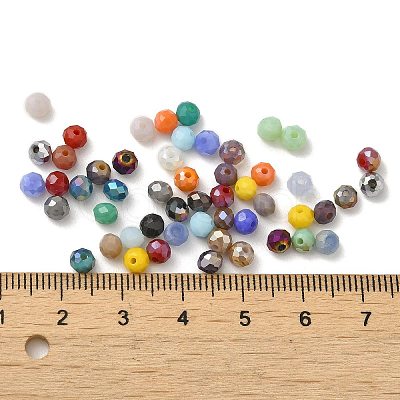 Electroplate Glass Beads GLAA-D020-01I-1