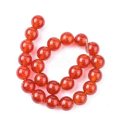 Natural Carnelian Beads Strands G-C076-8mm-2A-1