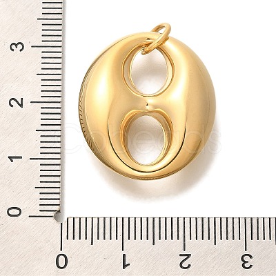 PVD Vacuum Plating 304 Stainless Steel Pendants X-STAS-U035-41G-01-1