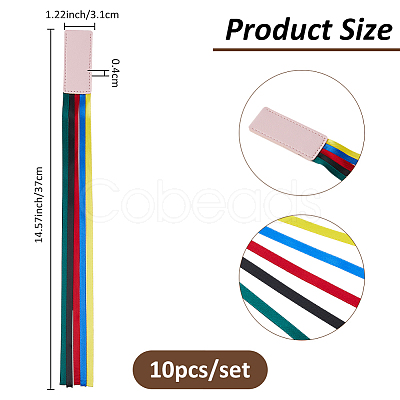 PU Leather Bookmark AJEW-WH0696-020C-1