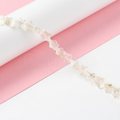 Transparent Glass Beads Strand GLAA-F112-04K-1