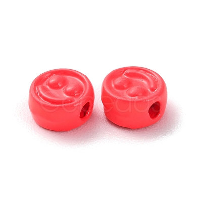 Spray Painted Alloy Beads PALLOY-M215-16I-1