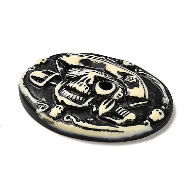 Halloween Opaque Resin Cabochons CRES-F023-02-1