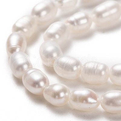 Natural Cultured Freshwater Pearl Beads Strands PEAR-L033-62-01-1
