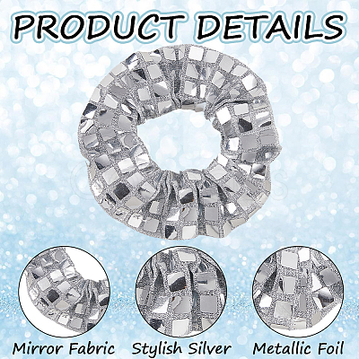 Polyester Elastic Hair Accessories AJEW-WH20072-03B-1
