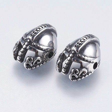 304 Stainless Steel Beads STAS-I069-28AS-1