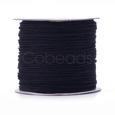 Nylon Braided Cord for Woven Jewelry Making Macrame Craft NWIR-D055-0.6mm-01-1