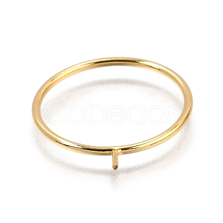 1/20 Yellow Gold Filled Stackable Rings Settings with Peg KK-Z116-01G-04-1