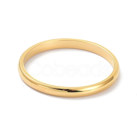 2mm Polished Plain Dome Finger Ring for Girl Women LS-RJEW-C012-05B-G-1