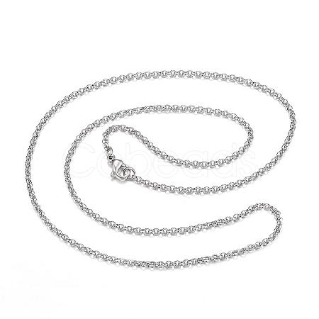 Tarnish Resistant 304 Stainless Steel Necklaces NJEW-E080-02P-1