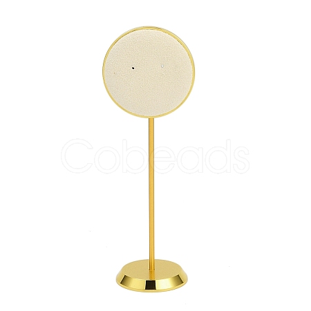 Round Microfiber Earring Display Riser Stands EDIS-Q002-01G-1