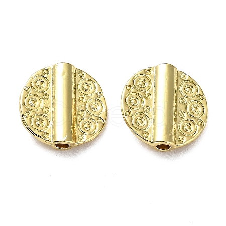 Rack Plating Alloy Beads PALLOY-D024-09G-1