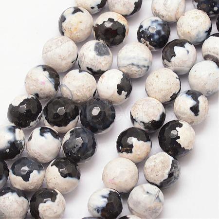 Natural Fire Crackle Agate Bead Strands G-K166-06F-10mm-12-1