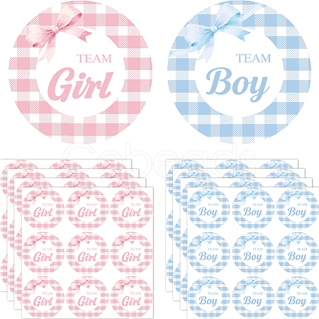 Flat Round Self-Adhesive Stickers DIY-WH0928-001-1