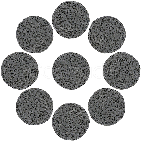 24Pcs Unwaxed Natural Lava Rock Beads G-PA0002-11A-1