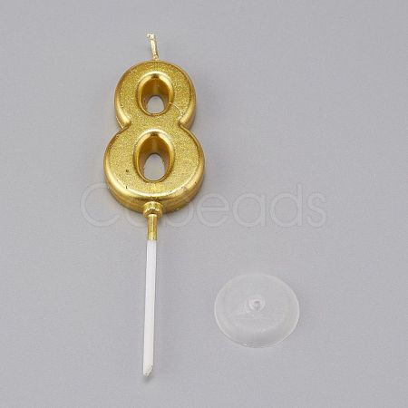 Paraffin Golden Candles DIY-K028-A-08-1