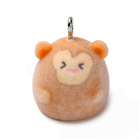 Flocky Animal Resin Pendants FIND-S001-05I-1