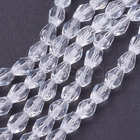 Glass Beads Strands X-GLAA-R024-6x4mm-12-1