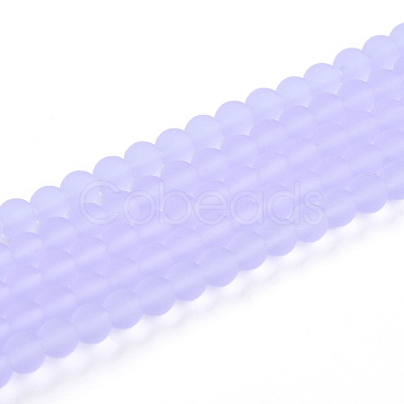 Transparent Glass Beads Strands GLAA-T032-T4mm-MD01-1
