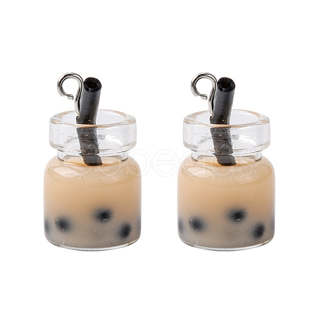 Glass Bottle Pendants CRES-S359-01B-1