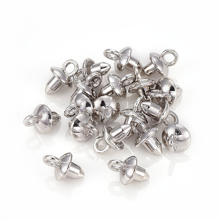 Alloy Cup Pearl Peg Bails Pin Pendants PALLOY-F223-02P-1