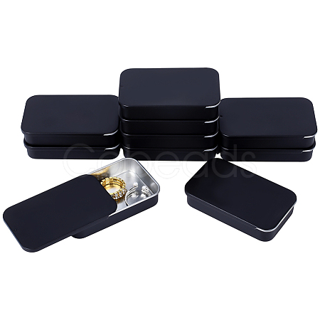 Rectangle Tinplate Storage Boxes CON-WH0001-55A-1