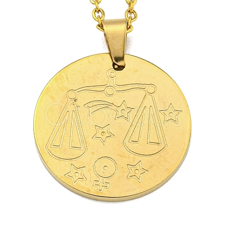 Constellation Pendant Necklaces NJEW-S422-04G-07-1