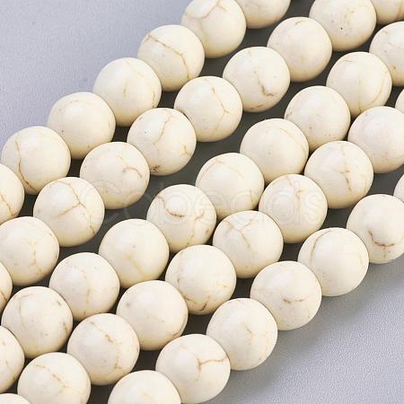 Synthetic Magnesite Beads Strands TURQ-8D-011-1