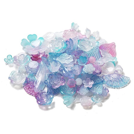 Imitation Jelly Acrylic Beads OACR-H039-02B-1