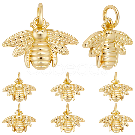 10Pcs Brass Pendants KK-BBC0024-98-1