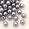 Imitation Pearl Acrylic Beads, Dyed, Round, Gray, 10x9.5mm, Hole: 2.5mm, about 1070pcs/pound