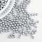 Imitation Pearl Acrylic Beads, No Hole, Round, Gray, 3mm, about 10000pcs/bag