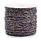 Cotton Braid Thread, with Spool, Round, Dodger Blue, 1.2mm, about 21.87 Yards(20m)/Roll